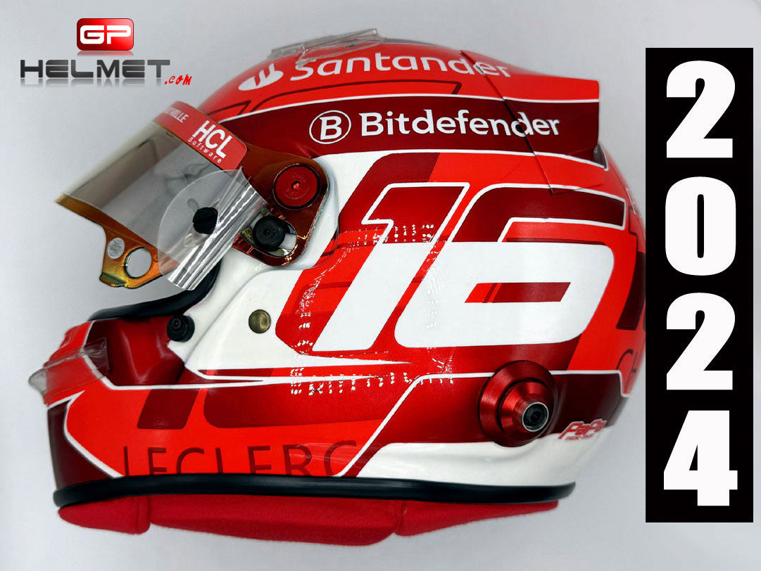 charles leclerc football helmet Charles Leclerc 2024 F1 Helmet / Ferrari F1 – GPHelmet