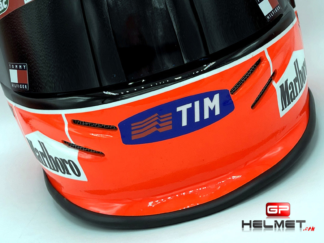 The Michael Schumacher Miniature Helmet Ferrari F1 World Champion 2000 on a scale of 1:2 - Now available