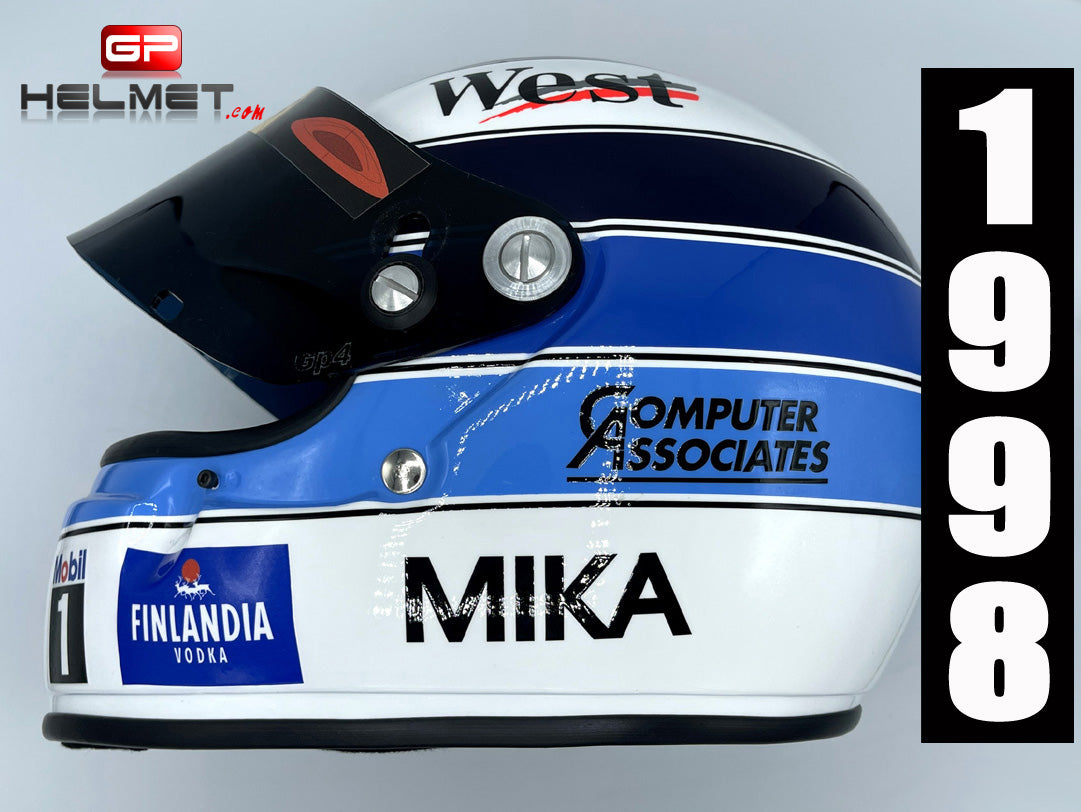 Casque De Sport McLaren Mercedes F1 1998 - Modèle West Mika Häkkinen - Occasion Taille Réelle