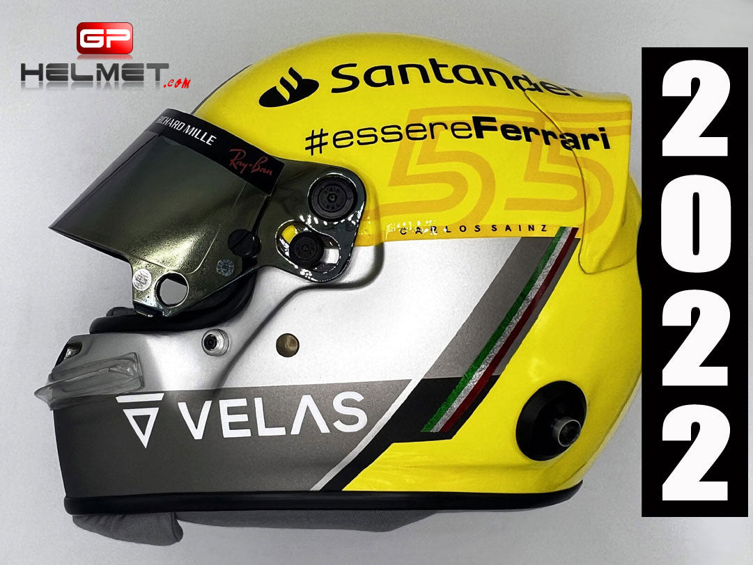 Carlos Sainz 2022 MONZA Helmet / Ferrari 75 Years – GPHelmet