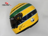 Sebastian Vettel 2024 IMOLA Helmet / Tribute to Ayrton & Roland