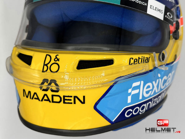 aston motorcycle helmets Fernando Alonso 2026 F1 Replica Helmet Aston Martin Team – GPHelmet