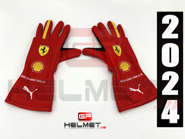 Charles Leclerc 2024 Racing gloves / Team Ferrari F1