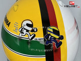 Sebastian Vettel 2024 IMOLA Helmet / Tribute to Ayrton & Roland