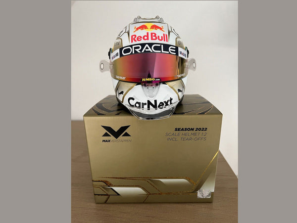 MAX VERSTAPPEN 2022 world champion 1/2 scale mini f1 helmet Schuberth MAX VERSTAPPEN 2022 world champion 1/2 scale mini f1 helmet Schuberth