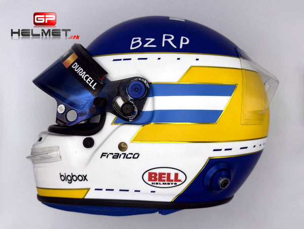brazilian motorcycle helmet Franco Colapinto 2024 Brazil F1 Helmet / Carlos Reutemann Tribute – GPHelmet