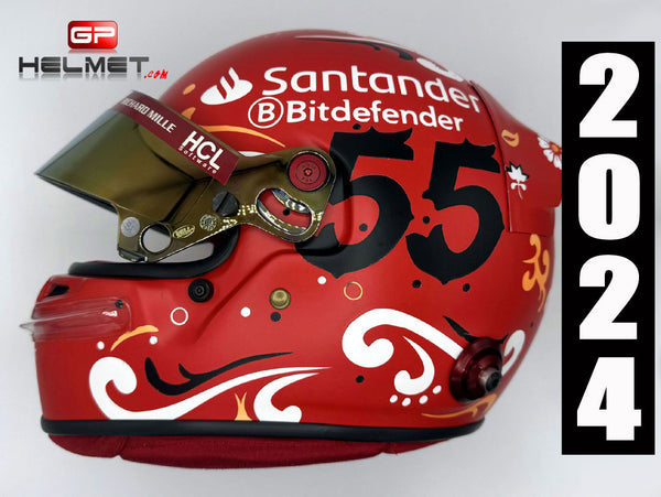 Carlos Sainz 2024 Mexico GP Helmet / Ferrari F1 – GPHelmet