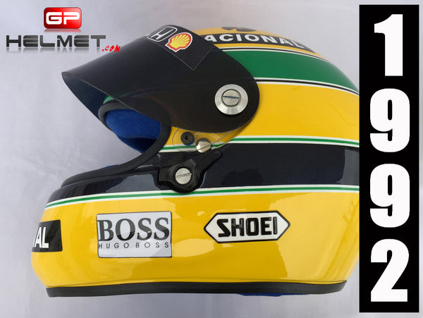 shoei auto helmet VFX-EVO Malcolm Stewart MS27 LG including 8 Shoei Helmets replica Ayrton Senna