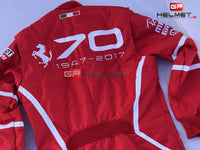 Vettel 2017 Racing Suit / Ferrari 70th Anniversary Monza GP