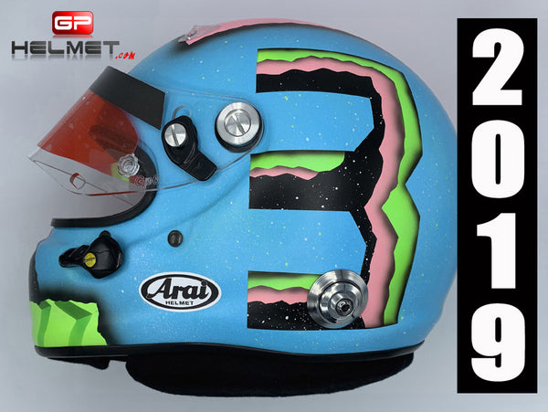 arai f1 helmets 2019 Sebastian Vettel France GP Replica Helmet | Full Scale 1:1 Racing Helmets Best F1 Helmets