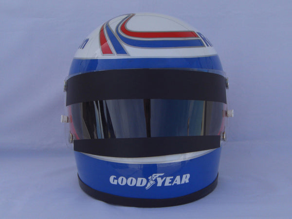 1973 cool motorcycle helmets Francois Cevert Replica Helmet / Tyrrel F1 GPHelmet George Follmer 1973