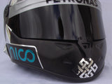 Nico Rosberg 2014 "Chrome plated" Helmet / Mercedes Benz  F1