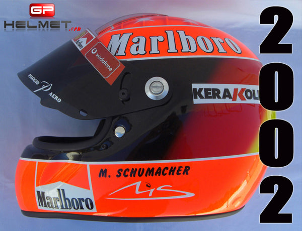 2002 shoei helmet Michael Schumacher 2002 Replica Helmet / Ferrari F1 – GPHelmet