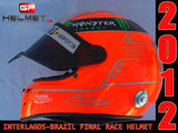 Michael Schumacher 2012 "FINAL RACE" helmet / Team Mercedes Benz