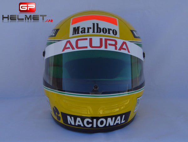 Ayrton Senna 1990 RHEOS Helmet / Team Mc Laren F1 – GPHelmet Ayrton Senna 1990 RHEOS Helmet / Team Mc Laren F1 – GPHelmet